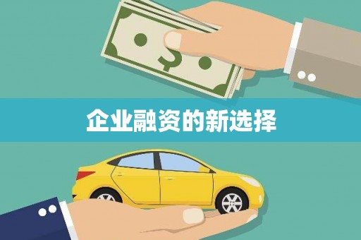 高陵企业融资的新选择