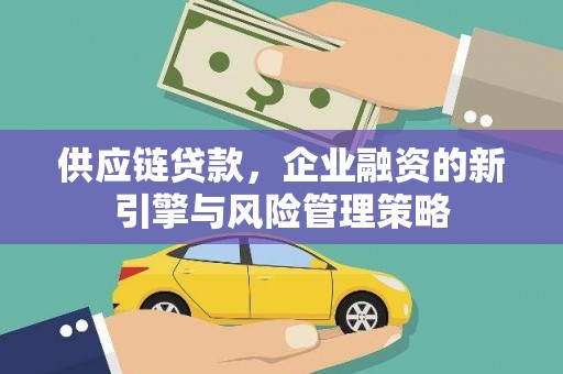 高陵供应链贷款，企业融资的新引擎与风险管理策略
