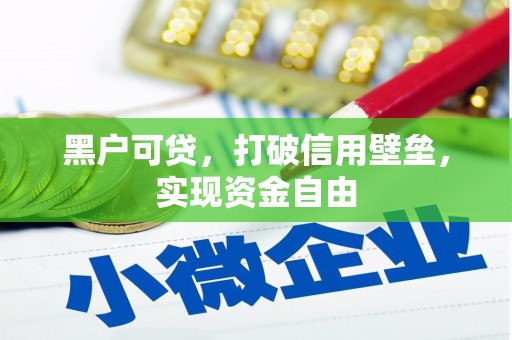 高陵黑户可贷，打破信用壁垒，实现资金自由