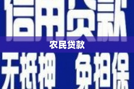 高陵农民贷款