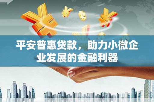 高陵平安普惠贷款，助力小微企业发展的金融利器