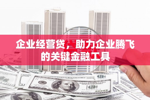高陵企业经营贷，助力企业腾飞的关键金融工具