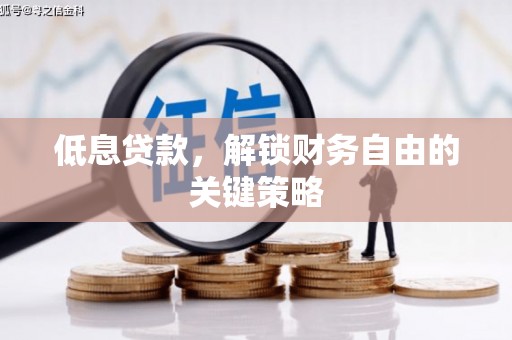 高陵低息贷款，解锁财务自由的关键策略