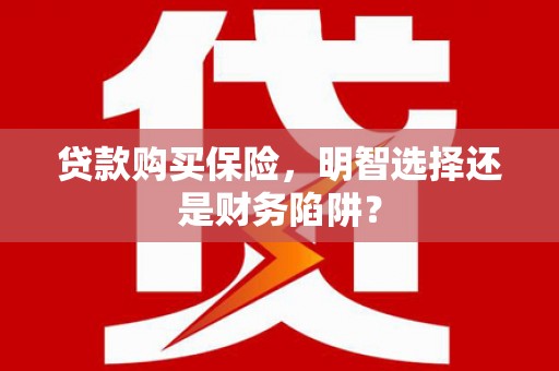 高陵贷款购买保险，明智选择还是财务陷阱？