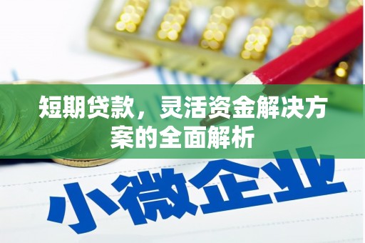 高陵短期贷款，灵活资金解决方案的全面解析