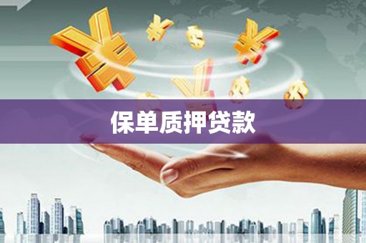 高陵保单质押贷款